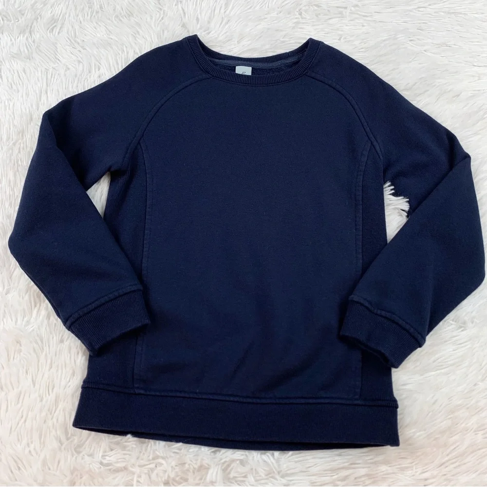 Class Club boy's long sleeve crew neck pullover sweatshirt in navy blue‎